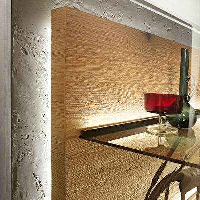 Highboard 7111 - Core oak nature (detail) – Hartmann solid wood furniture