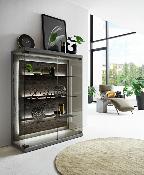 Highboard 7111 (Kerneiche Tabak) – Hartmann Massivholzmöbel