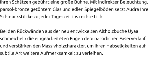 Ihren Sch tzen geb hrt eine gro e B hne. Mit indirekter Beleuchtung, parsol bronze get ntem Glas und edlen Spiegelb d...