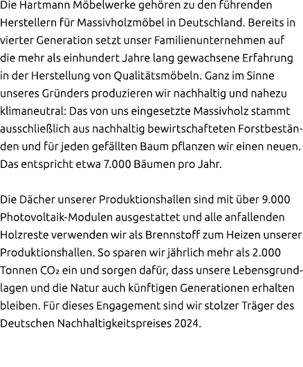 Die Hartmann M belwerke geh ren zu den f hrenden Herstellern f r Massivholzm bel in Deutschland. Bereits in vierter G...
