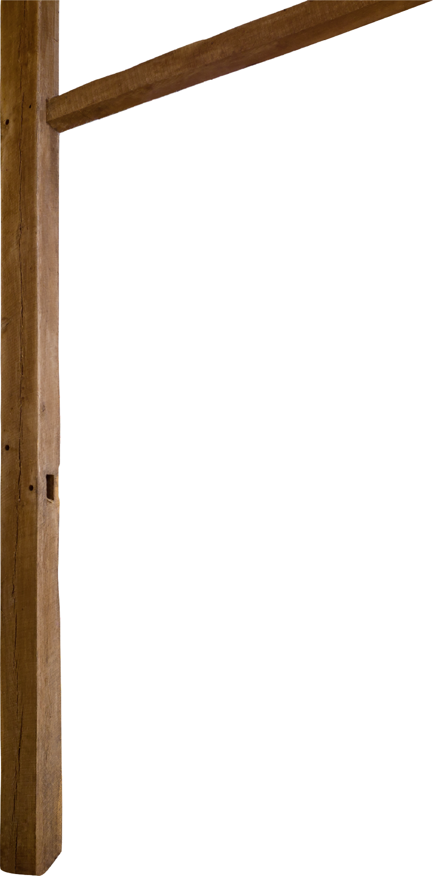 HDR image of an old Barn with the sun streaming from outside and straw and hay on the floor of the hayloft